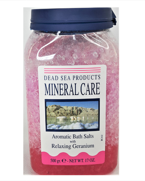 Mineral Care Dead Sea Bath Salts - Relaxing Geranium - SPECIAL OFFERS!